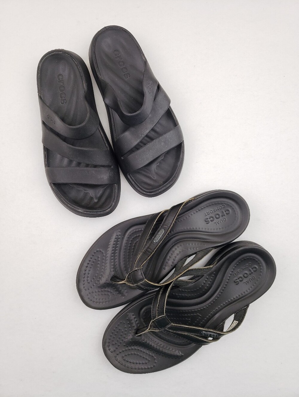 Crocs TWO PAIRS Crocs Women's Sandals Black Size 6